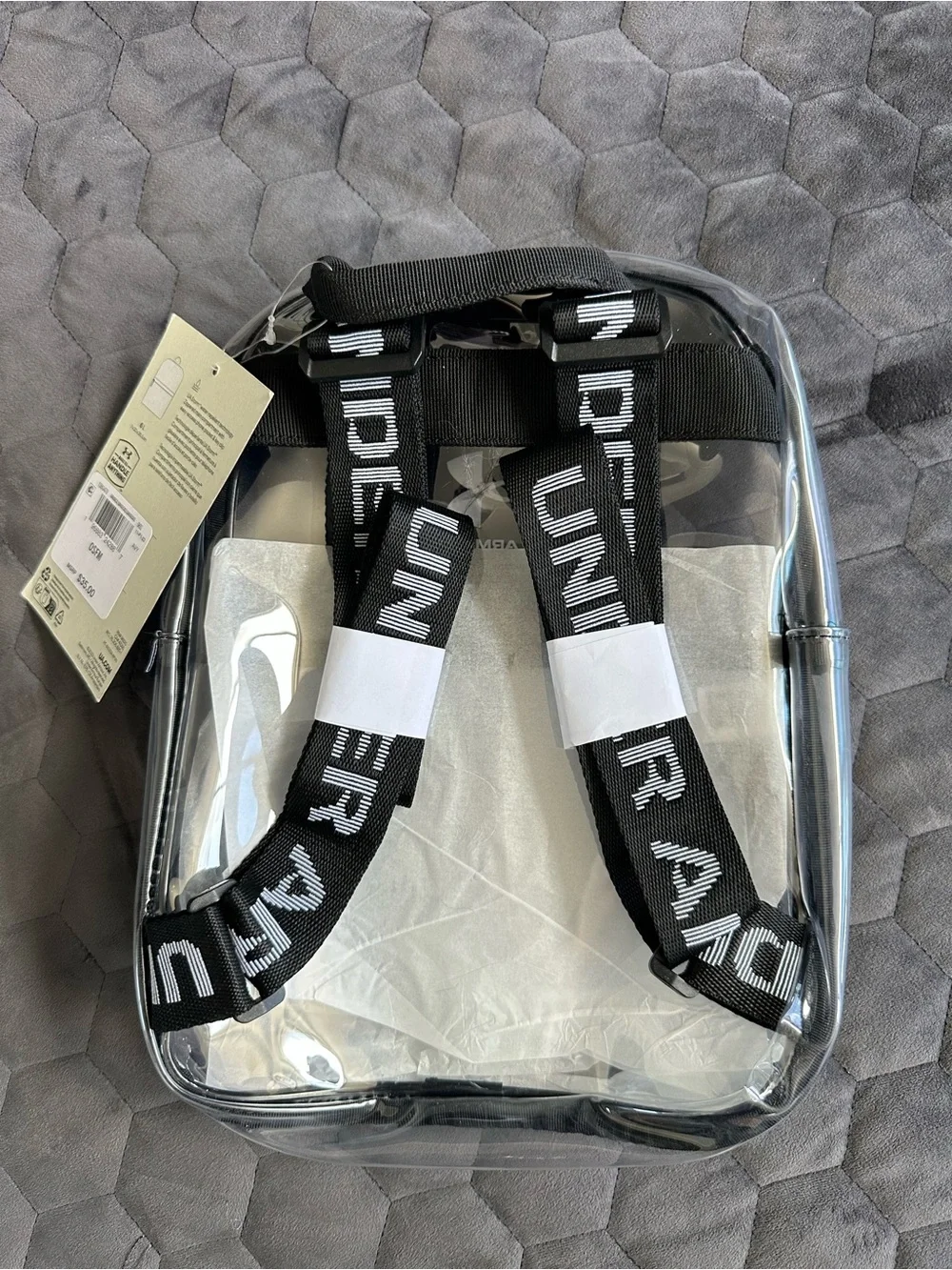 Under Armour Clear Black Compact Backpack Mini Backpack